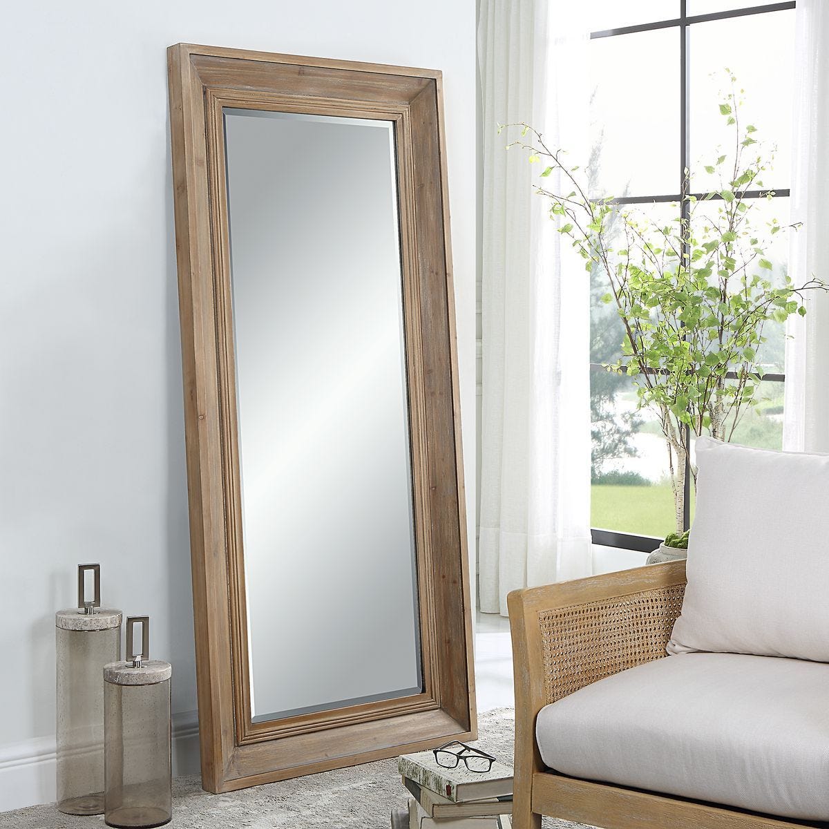 Missoula Mirror, Natural - full-length mirror for creating the illusion of space and light | Image 5 | InSTYLE Home & Rugs