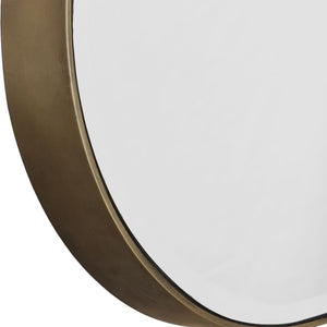 Lago Oval Mirror, Gold - modern mirror with sleek design for contemporary interiors | Image 5 | InSTYLE Home & Rugs