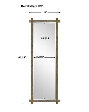 Abanu Tall Mirror - modern mirror with sleek design for contemporary interiors | Image 8 | InSTYLE Home & Rugs