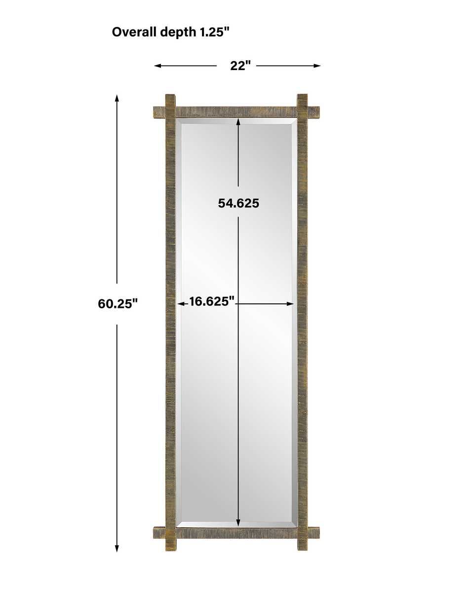 Abanu Tall Mirror - modern mirror with sleek design for contemporary interiors | Image 8 | InSTYLE Home & Rugs