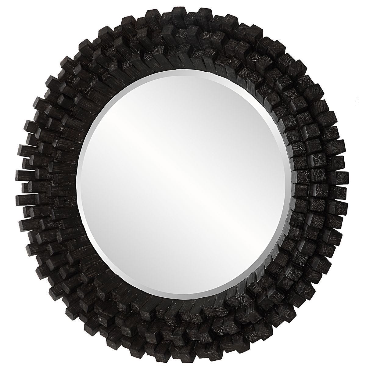 Circle of Piers Round Mirror - full-length mirror for creating the illusion of space and light | Image 4 | InSTYLE Home & Rugs