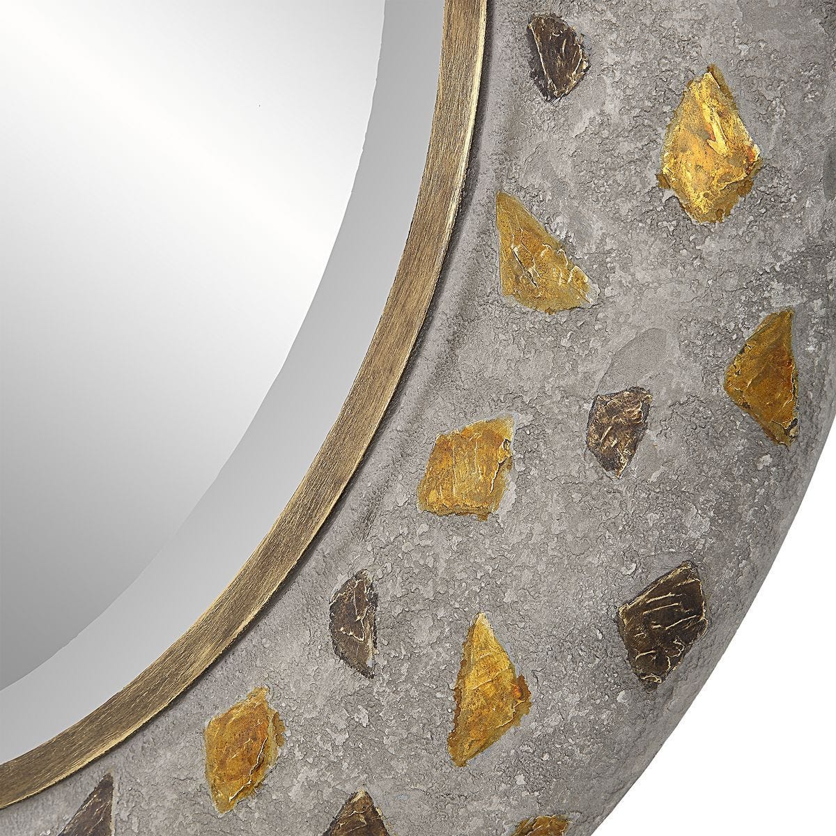 Copper Terrazzo Round Mirror - elegant mirror for adding style and light to any room | Image 4 | InSTYLE Home & Rugs