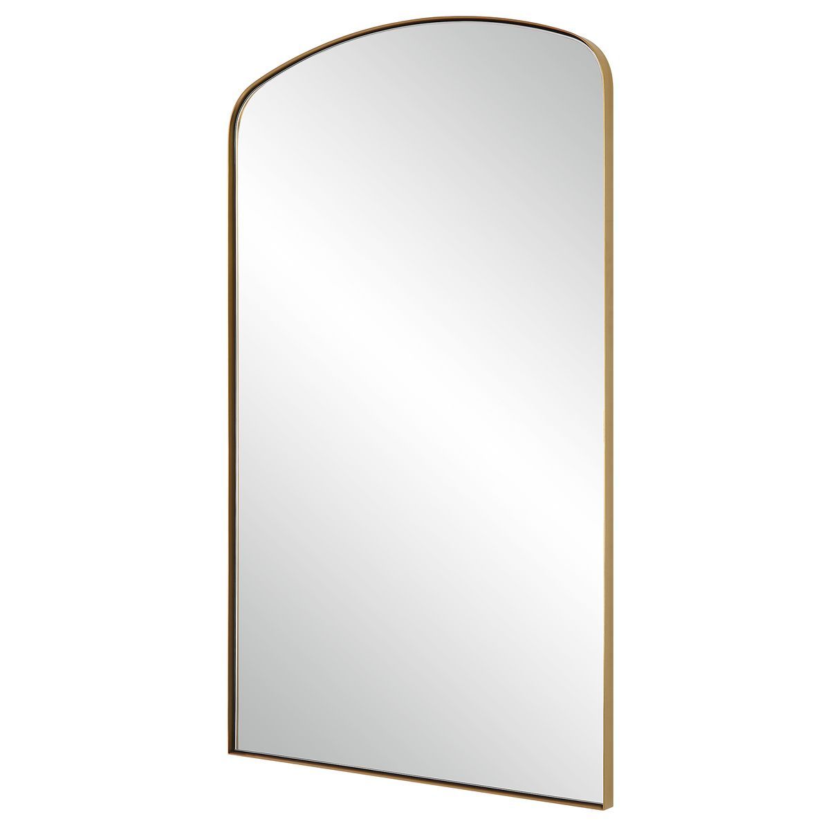 Tordera Arch Mirror, Brass - elegant mirror for adding style and light to any room | Image 4 | InSTYLE Home & Rugs