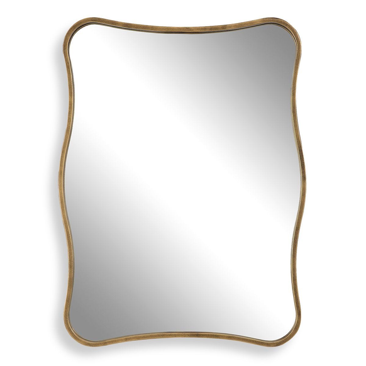 Pavia Vanity Mirror, Gold - modern mirror with sleek design for contemporary interiors | Image 2 | InSTYLE Home & Rugs