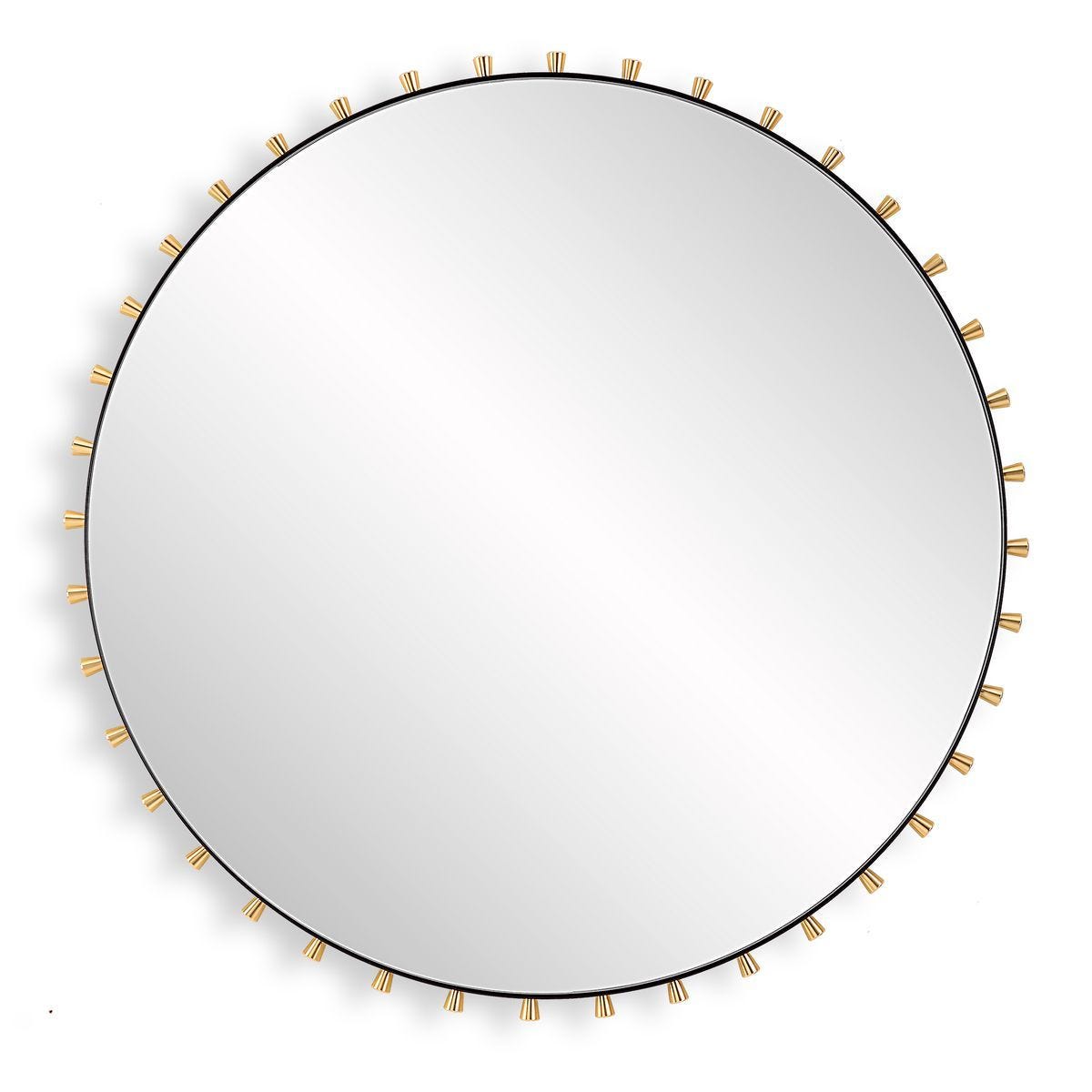 Cosmopolitan Round Mirror - modern mirror with sleek design for contemporary interiors | Image 2 | InSTYLE Home & Rugs