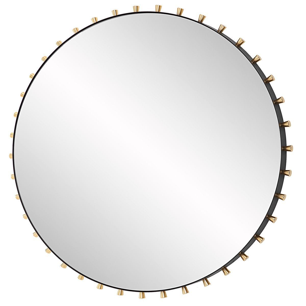 Cosmopolitan Round Mirror - modern mirror with sleek design for contemporary interiors | Image 4 | InSTYLE Home & Rugs