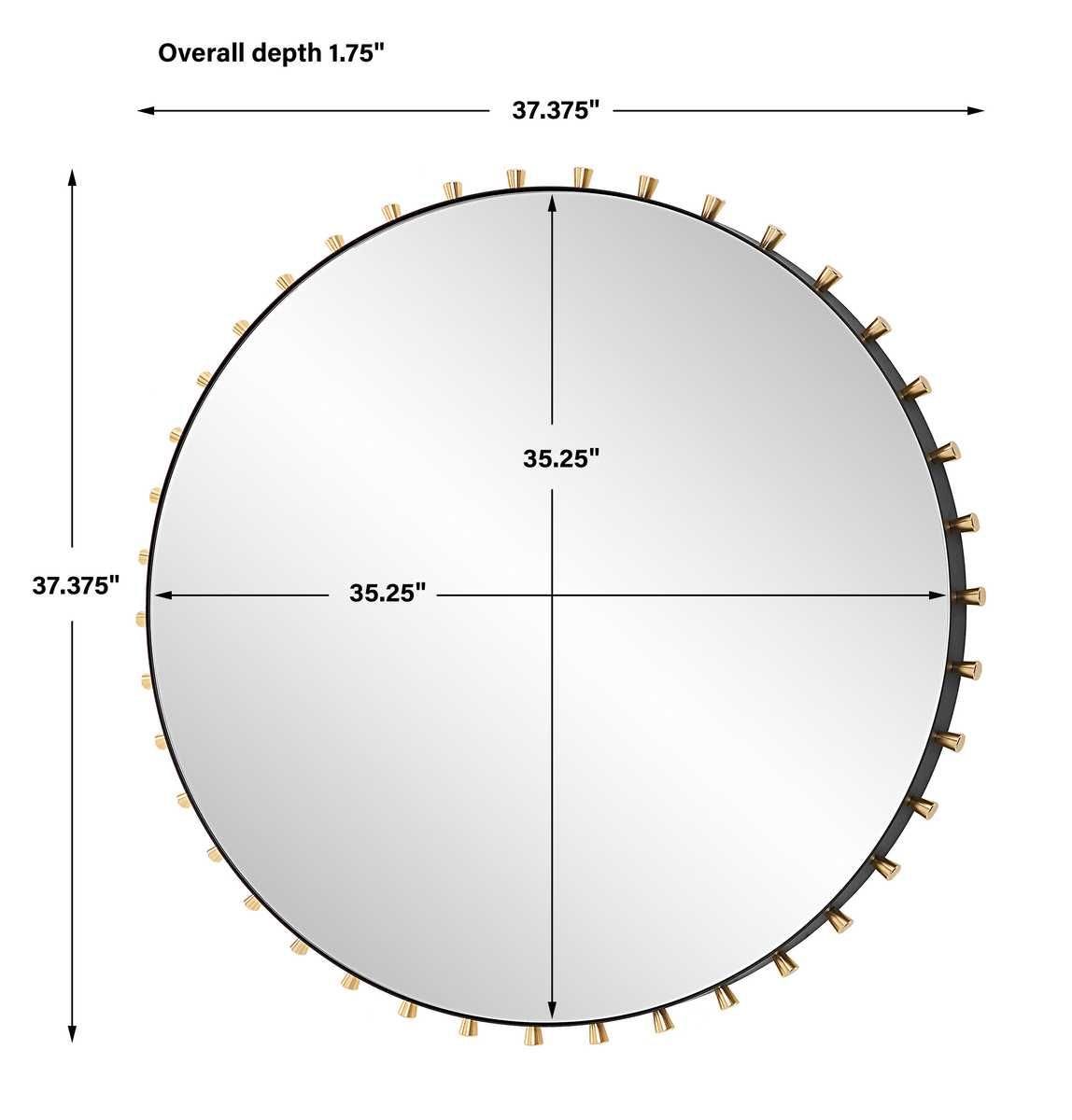Cosmopolitan Round Mirror - modern mirror with sleek design for contemporary interiors | Image 6 | InSTYLE Home & Rugs