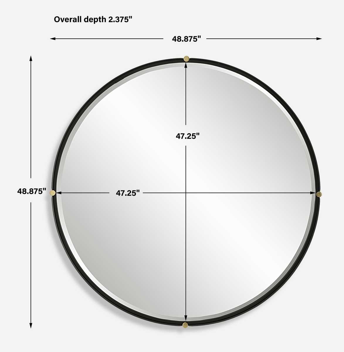 Bonded Round Mirror - elegant mirror for adding style and light to any room | Image 6 | InSTYLE Home & Rugs