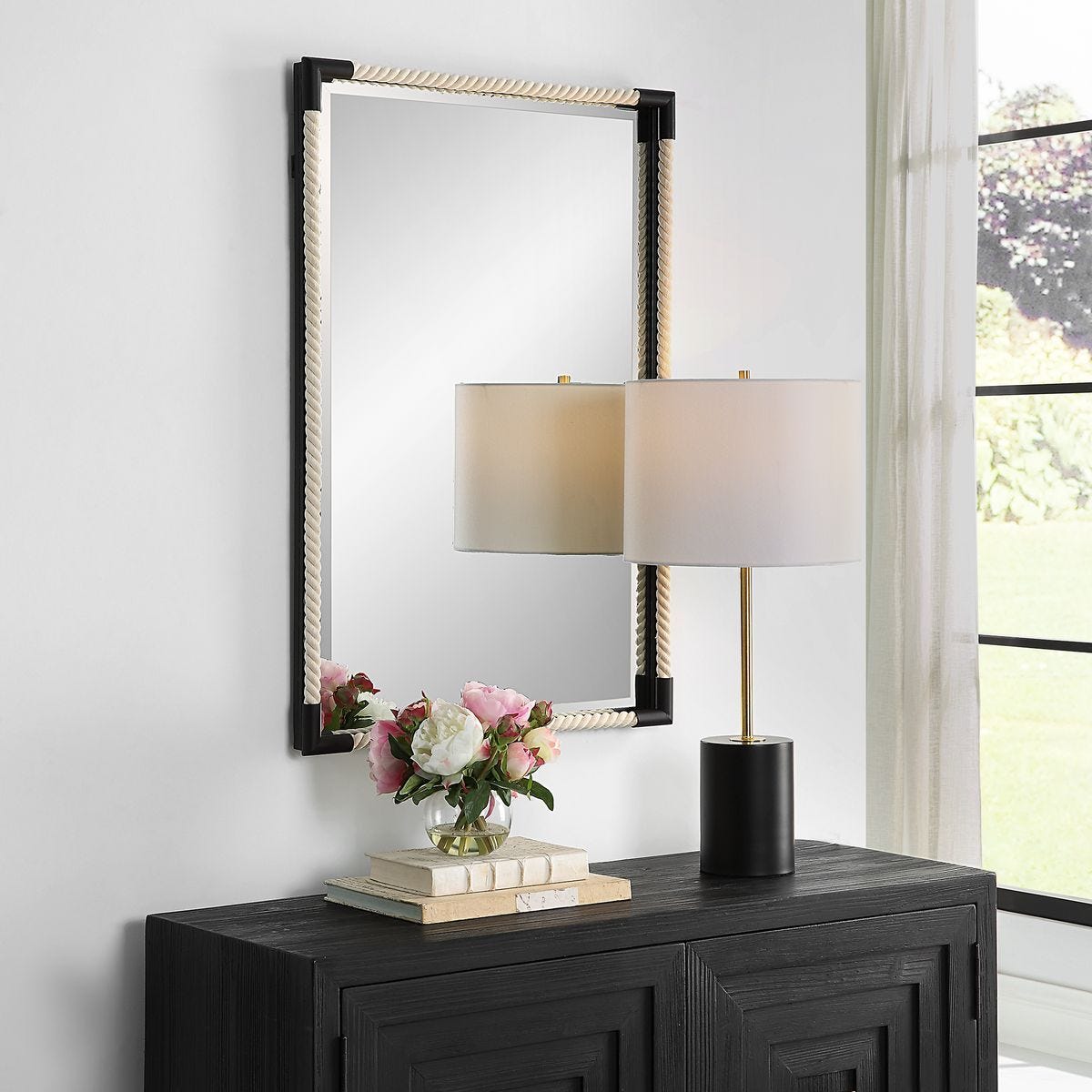 Marina Mirror - elegant mirror for adding style and light to any room | Image 1 | InSTYLE Home & Rugs