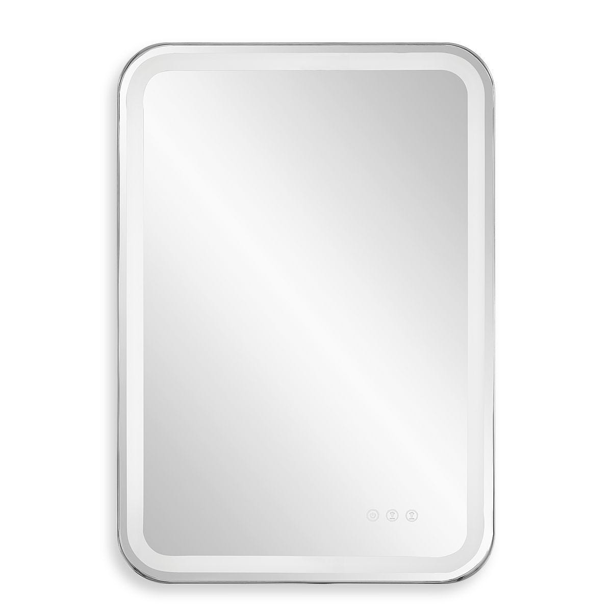 Crofton Lighted Vanity Mirror, Nickel - elegant mirror for adding style and light to any room | Image 2 | InSTYLE Home & Rugs