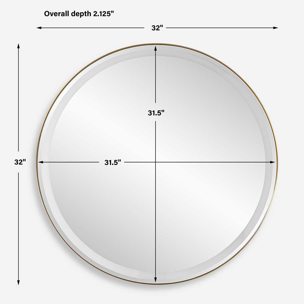 Crofton Lighted Round Mirror, Brass - elegant mirror for adding style and light to any room | Image 12 | InSTYLE Home & Rugs