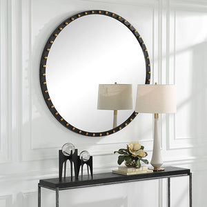 Sele Round Mirror - elegant mirror for adding style and light to any room | Image 3 | InSTYLE Home & Rugs