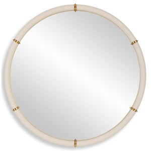 Cyprus Round Mirror - full-length mirror for creating the illusion of space and light | Image 2 | InSTYLE Home & Rugs