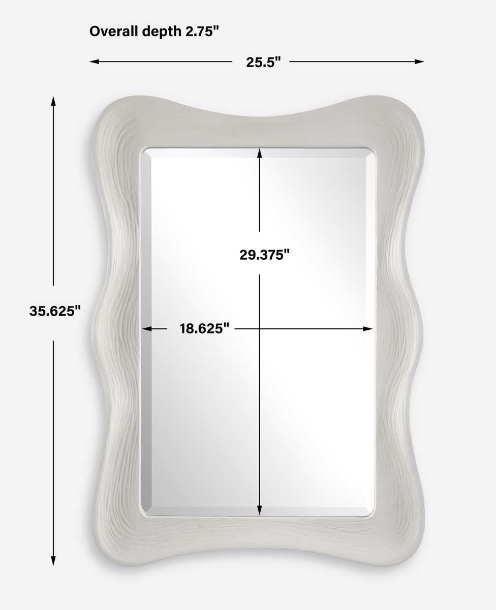 Whitehaven Rectangle Mirror - modern mirror with sleek design for contemporary interiors | Image 6 | InSTYLE Home & Rugs