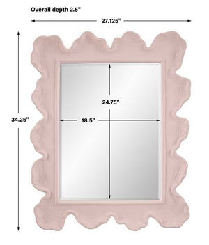 Sea Coral Mirror, Pink - full-length mirror for creating the illusion of space and light | Image 7 | InSTYLE Home & Rugs