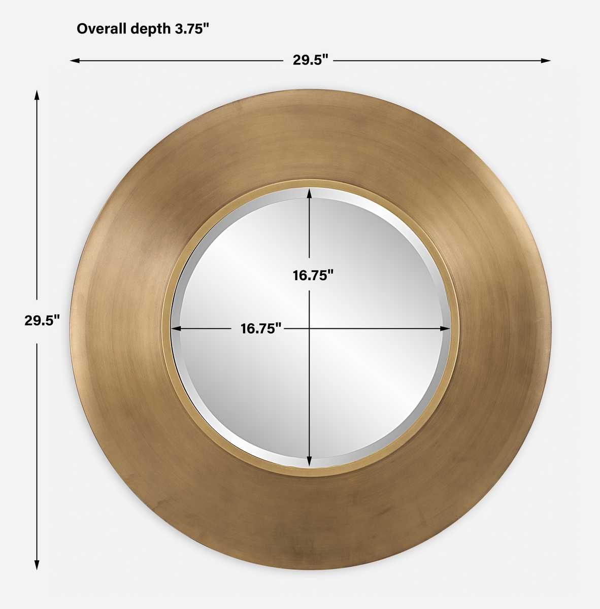 Contessa Round Mirror - full-length mirror for creating the illusion of space and light | Image 6 | InSTYLE Home & Rugs
