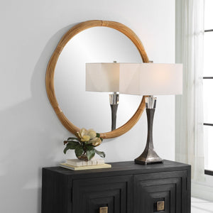 Salina Round Mirror - full-length mirror for creating the illusion of space and light | Image 1 | InSTYLE Home & Rugs