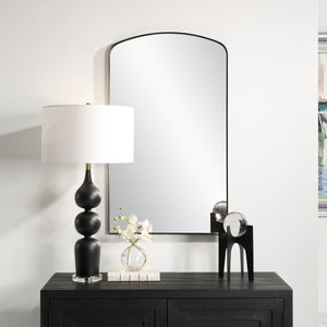 Tordera Arch Mirror, Black - full-length mirror for creating the illusion of space and light | Image 3 | InSTYLE Home & Rugs