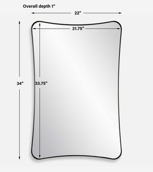 Loudon Vanity Mirror, Black - full-length mirror for creating the illusion of space and light | Image 6 | InSTYLE Home & Rugs