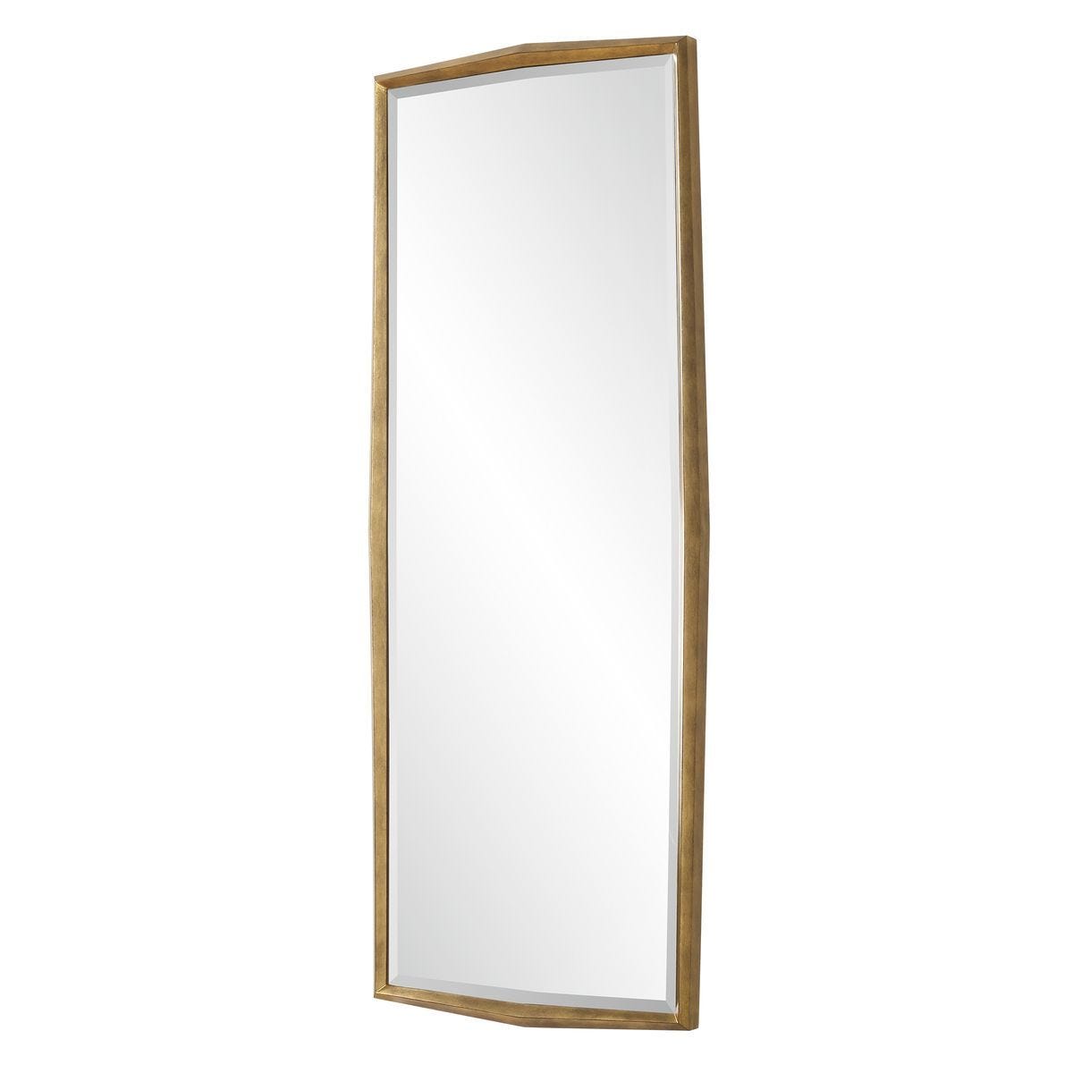 On Point Tall Mirror, Gold - full-length mirror for creating the illusion of space and light | Image 4 | InSTYLE Home & Rugs