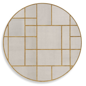 Geometric Round Mirror - elegant mirror for adding style and light to any room | Image 2 | InSTYLE Home & Rugs