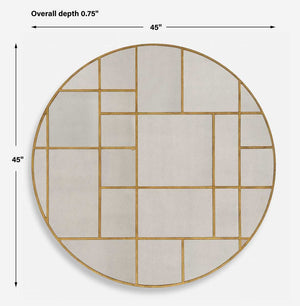 Geometric Round Mirror - elegant mirror for adding style and light to any room | Image 6 | InSTYLE Home & Rugs