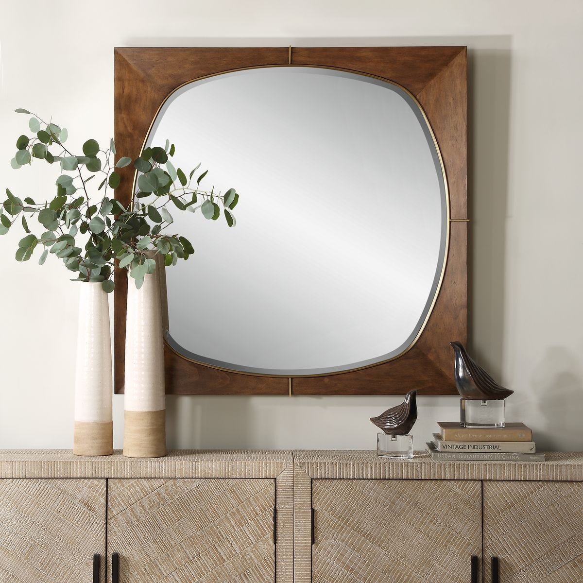 Garonne Square Mirror - full-length mirror for creating the illusion of space and light | Image 1 | InSTYLE Home & Rugs
