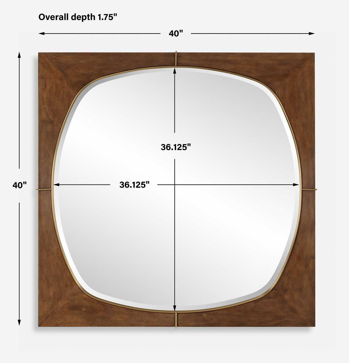 Garonne Square Mirror - full-length mirror for creating the illusion of space and light | Image 6 | InSTYLE Home & Rugs