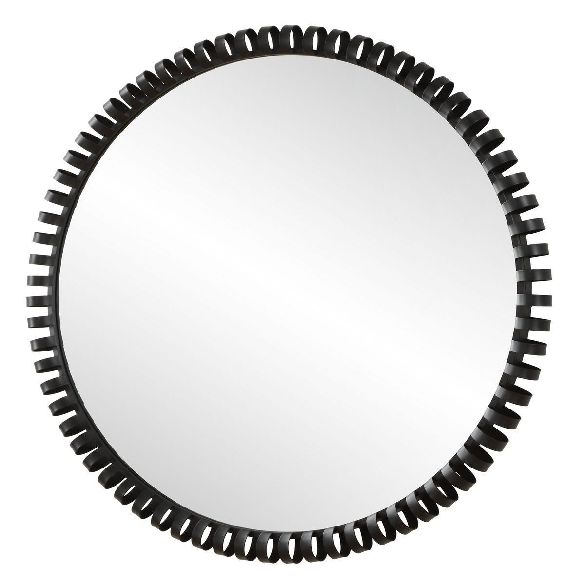 Corona Round Mirror - elegant mirror for adding style and light to any room | Image 4 | InSTYLE Home & Rugs