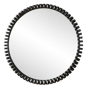 Corona Round Mirror - elegant mirror for adding style and light to any room | Image 4 | InSTYLE Home & Rugs