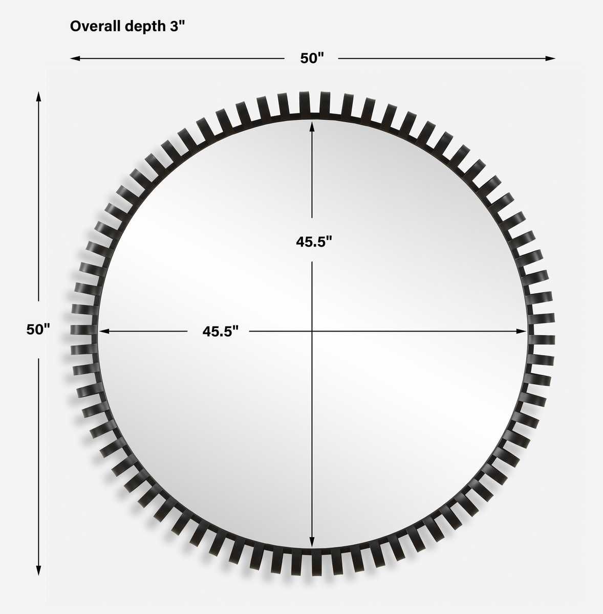 Corona Round Mirror - elegant mirror for adding style and light to any room | Image 6 | InSTYLE Home & Rugs
