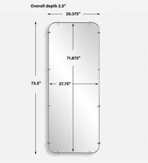 Pali Tall Mirror - modern mirror with sleek design for contemporary interiors | Image 7 | InSTYLE Home & Rugs