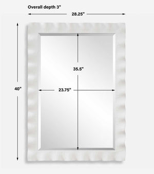 Haya Mirror, White - full-length mirror for creating the illusion of space and light | Image 6 | InSTYLE Home & Rugs