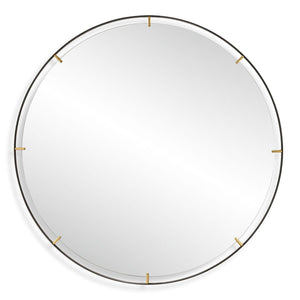 Grand Pendulum Round Mirror - modern mirror with sleek design for contemporary interiors | Image 2 | InSTYLE Home & Rugs