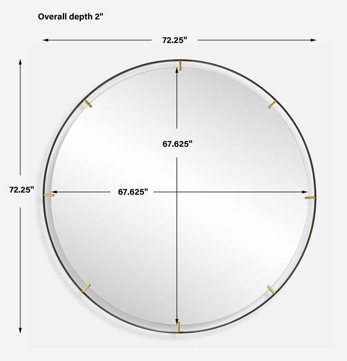 Grand Pendulum Round Mirror - modern mirror with sleek design for contemporary interiors | Image 6 | InSTYLE Home & Rugs