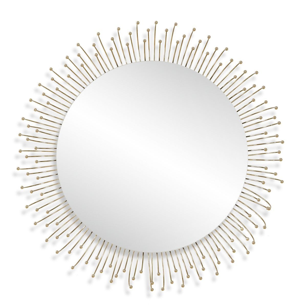 Aga Round Mirror - modern mirror with sleek design for contemporary interiors | Image 2 | InSTYLE Home & Rugs