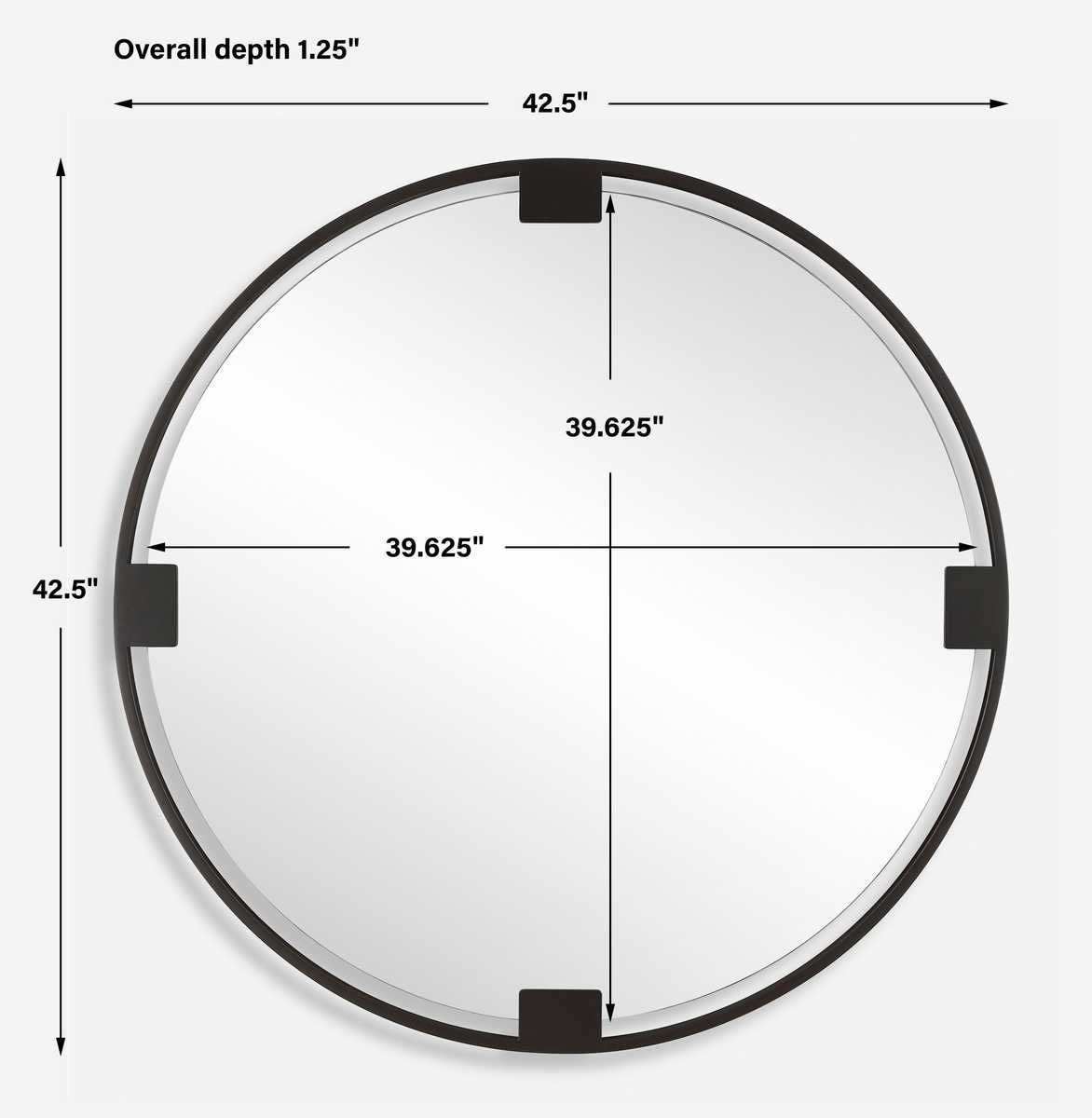 Cornelia Round Mirror - modern mirror with sleek design for contemporary interiors | Image 6 | InSTYLE Home & Rugs