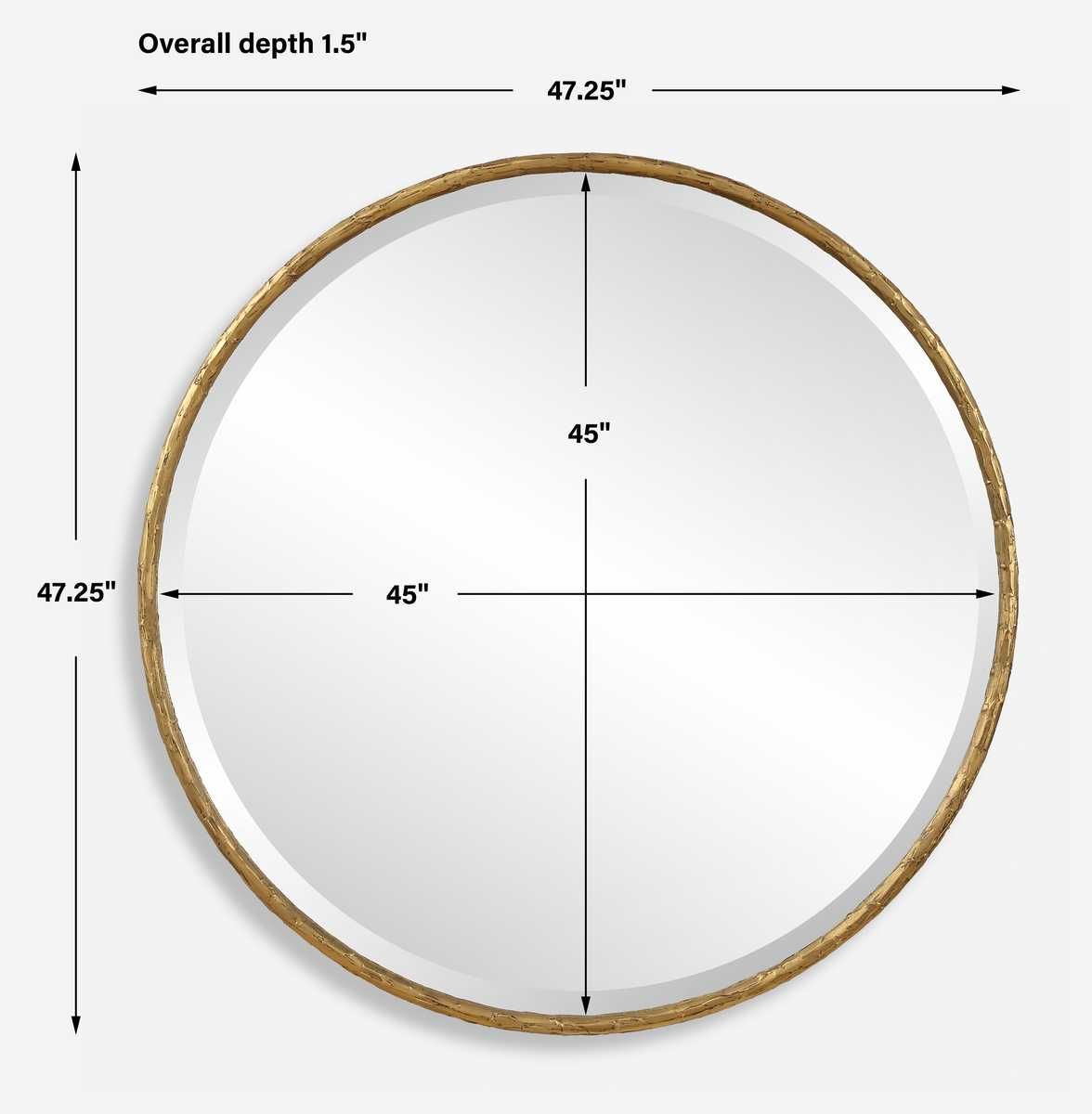 Sutton Round Mirror - elegant mirror for adding style and light to any room | Image 6 | InSTYLE Home & Rugs
