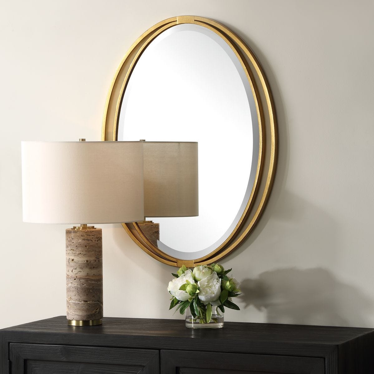 Rhodes Oval Mirror - elegant mirror for adding style and light to any room | Image 6 | InSTYLE Home & Rugs