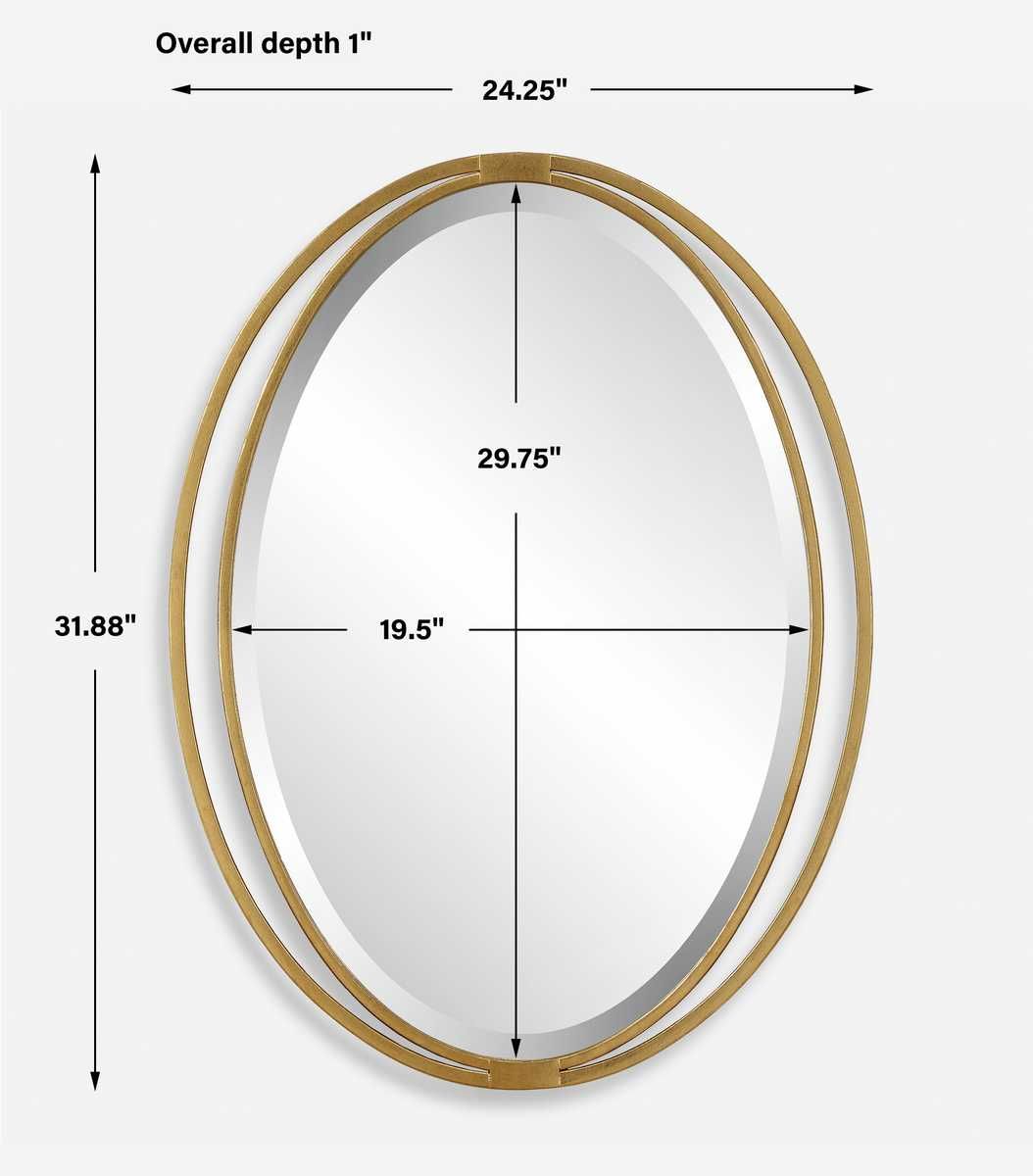 Rhodes Oval Mirror - elegant mirror for adding style and light to any room | Image 8 | InSTYLE Home & Rugs