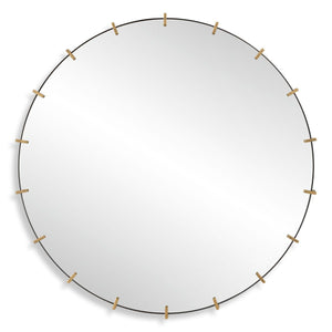 Pali Round Mirror - full-length mirror for creating the illusion of space and light | Image 2 | InSTYLE Home & Rugs