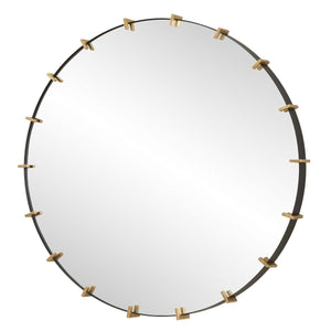 Pali Round Mirror - full-length mirror for creating the illusion of space and light | Image 4 | InSTYLE Home & Rugs