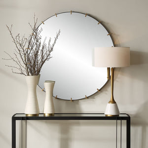 Pali Round Mirror - full-length mirror for creating the illusion of space and light | Image 1 | InSTYLE Home & Rugs