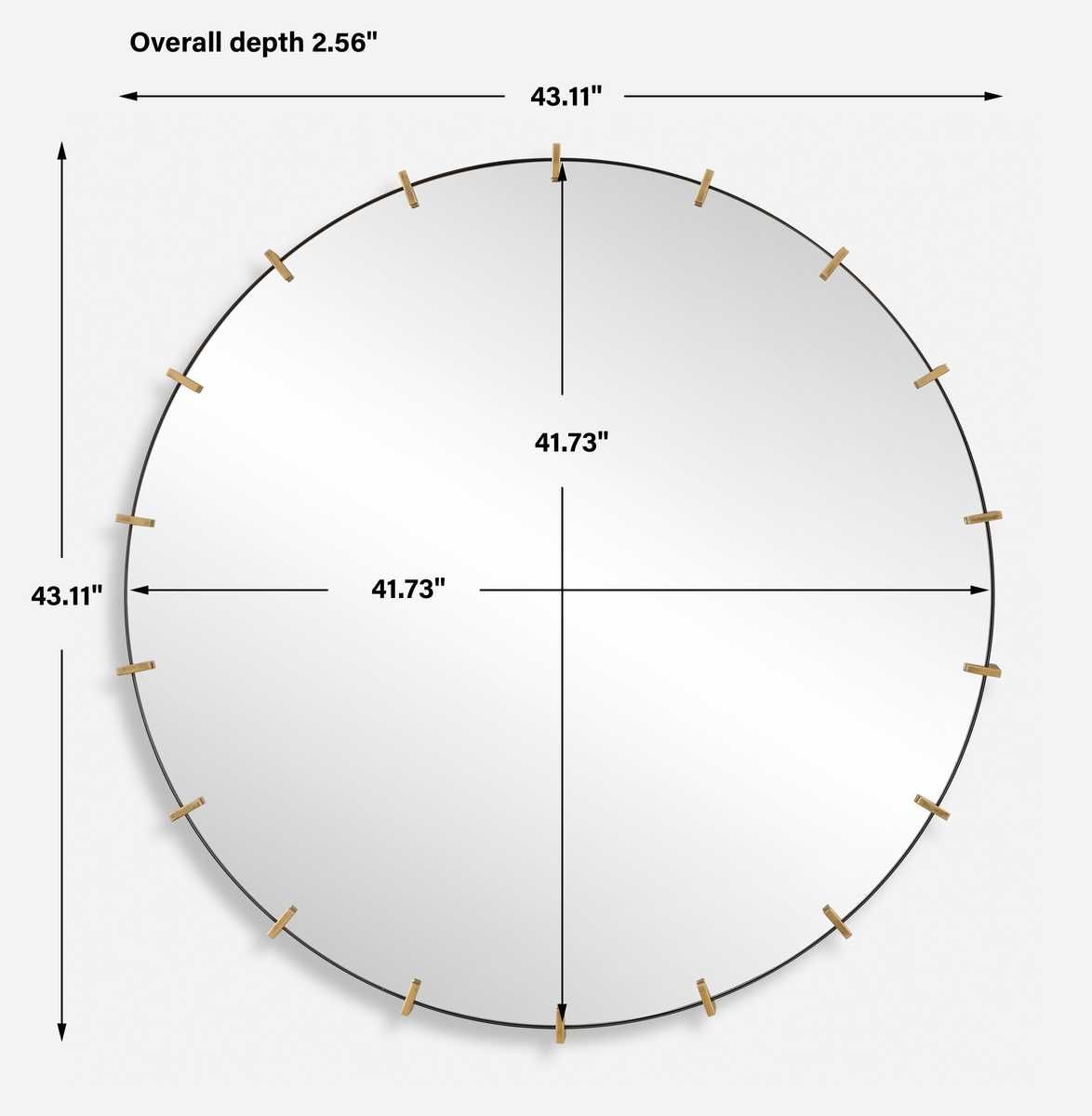 Pali Round Mirror - full-length mirror for creating the illusion of space and light | Image 6 | InSTYLE Home & Rugs