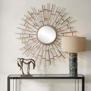 Tangled Round Mirror - modern mirror with sleek design for contemporary interiors | Image 1 | InSTYLE Home & Rugs