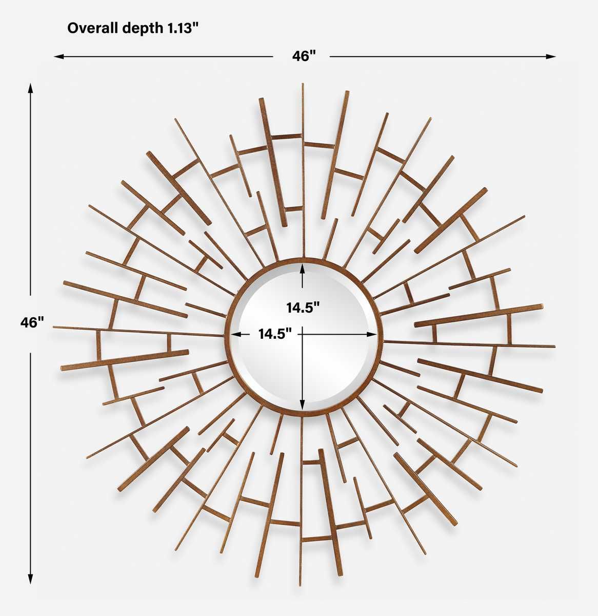 Tangled Round Mirror - modern mirror with sleek design for contemporary interiors | Image 6 | InSTYLE Home & Rugs