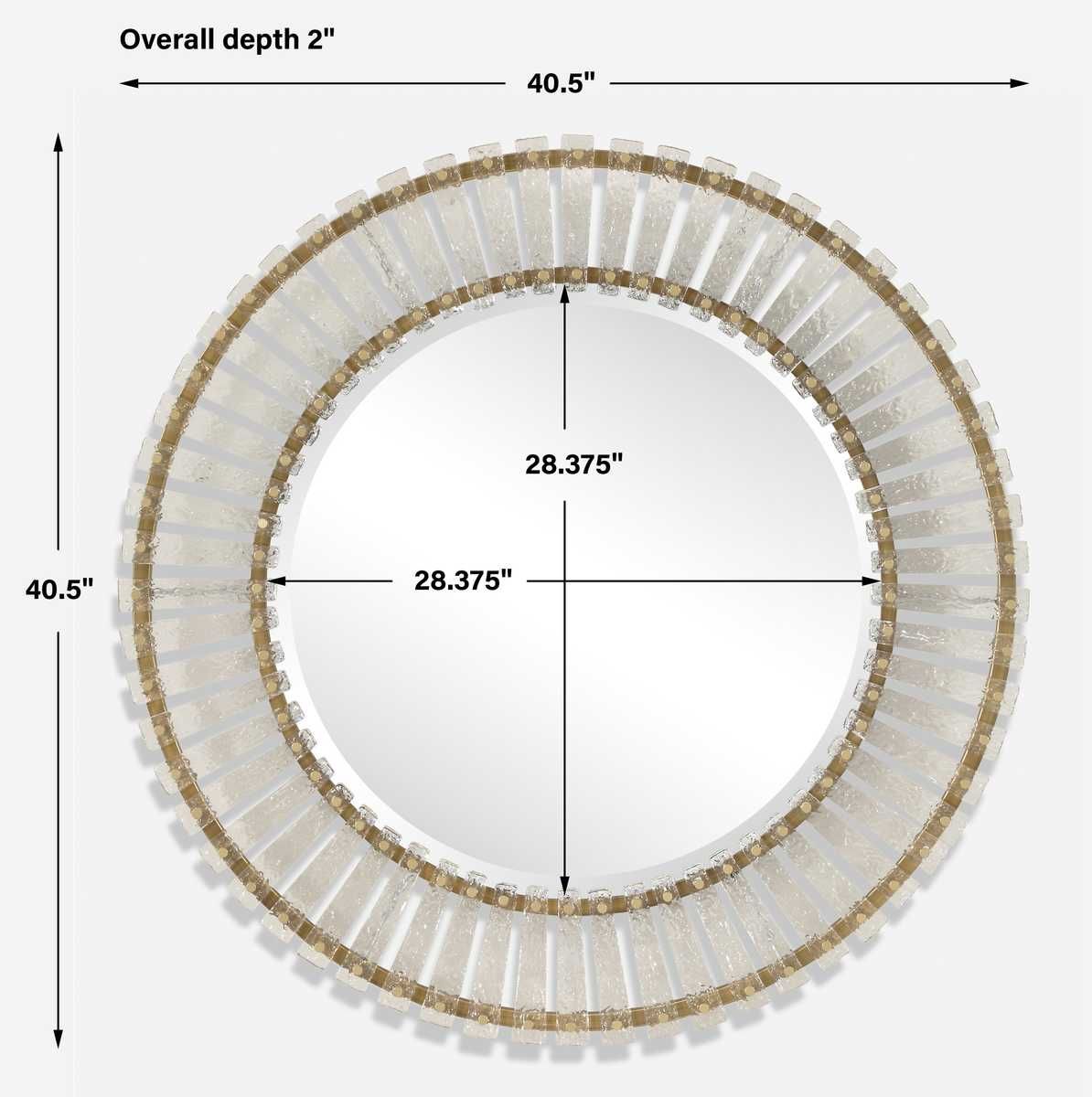 Denali Round Mirror - full-length mirror for creating the illusion of space and light | Image 6 | InSTYLE Home & Rugs