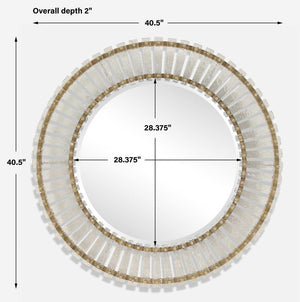 Denali Round Mirror - full-length mirror for creating the illusion of space and light | Image 6 | InSTYLE Home & Rugs