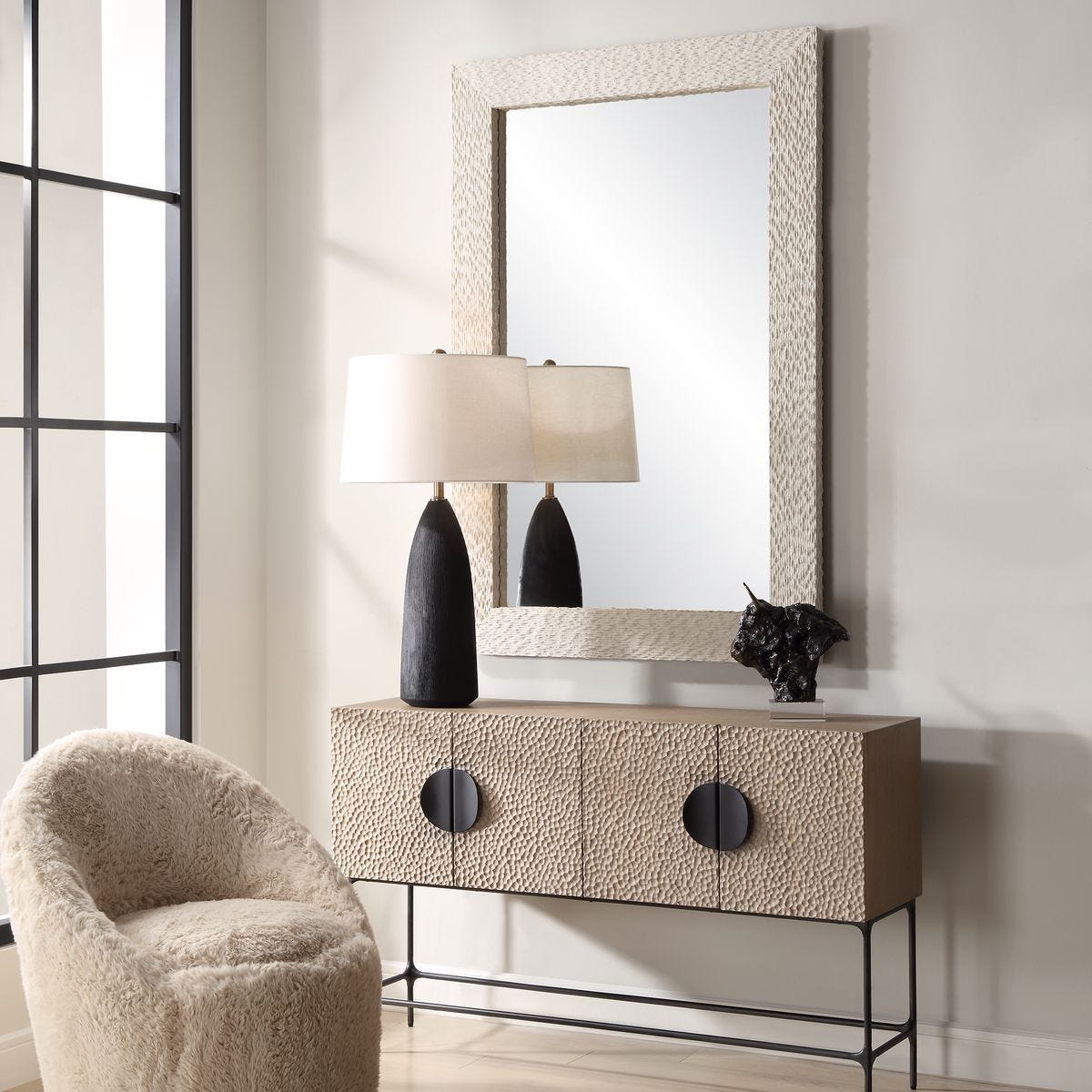 Everett Mirror - modern mirror with sleek design for contemporary interiors | Image 3 | InSTYLE Home & Rugs