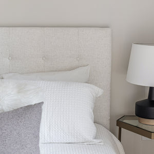 June Headboard - upholstered headboard for added comfort and luxury | Image 3 | InSTYLE Home & Rugs